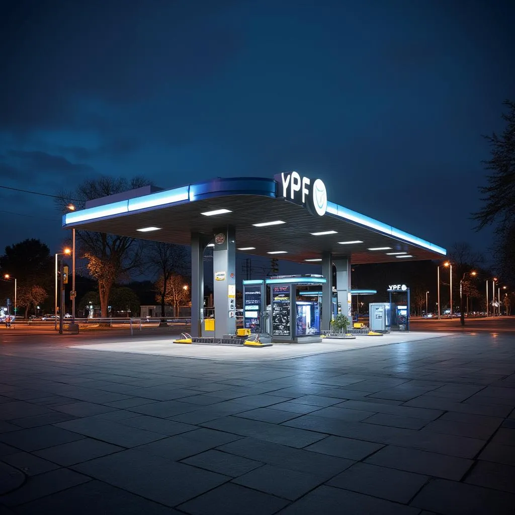 Estación YPF moderna