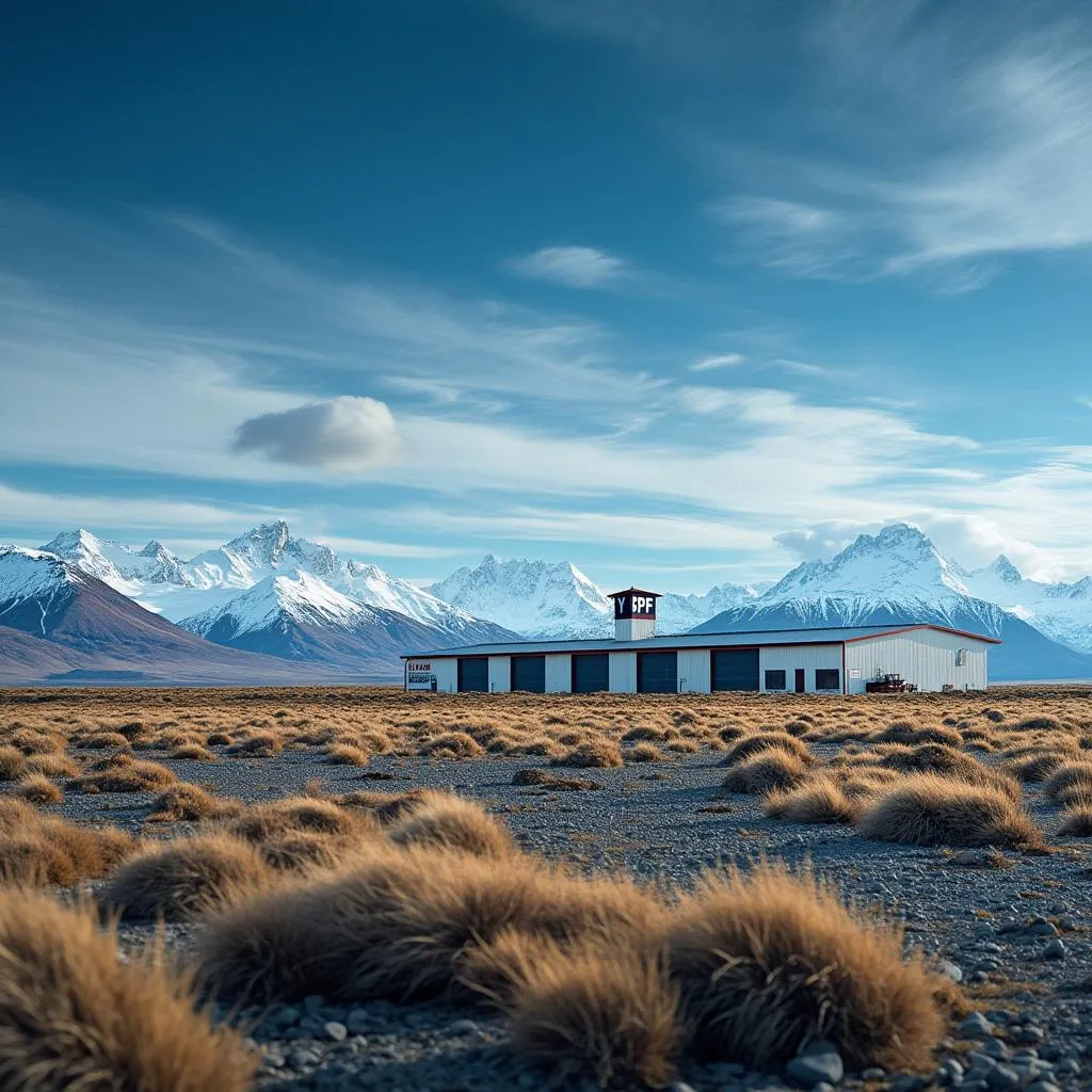 Estación YPF en la Patagonia