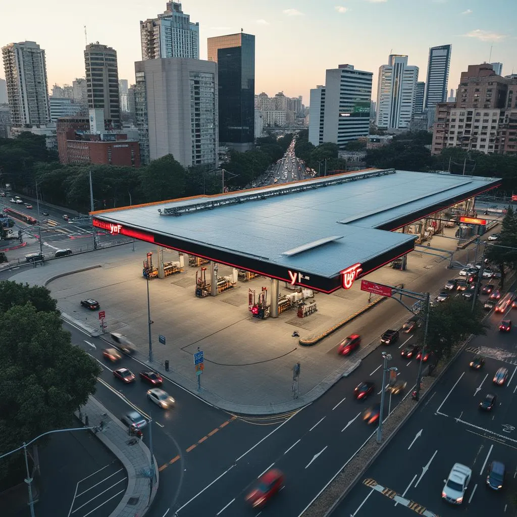 Estación YPF en Buenos Aires